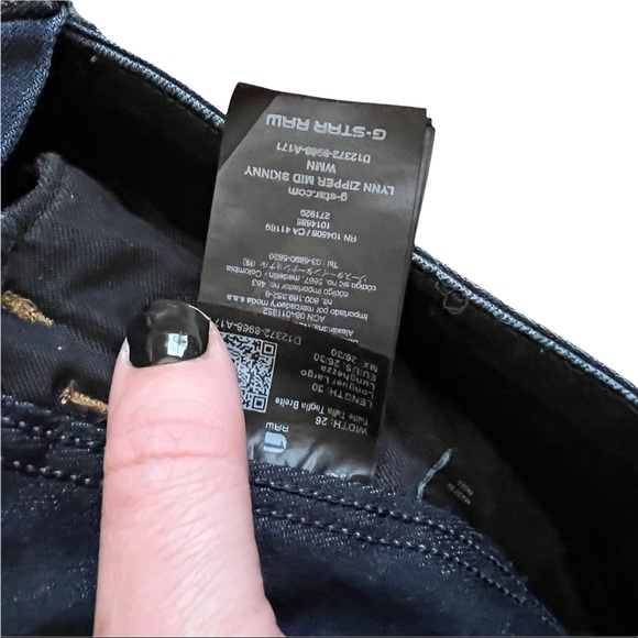 G Star Raw | Lynn zip mid skinny jeans size 26 - Picture 7 of 7